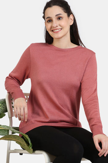 Buy Zivame Comfy Knits Loungewear Top - Rose Red